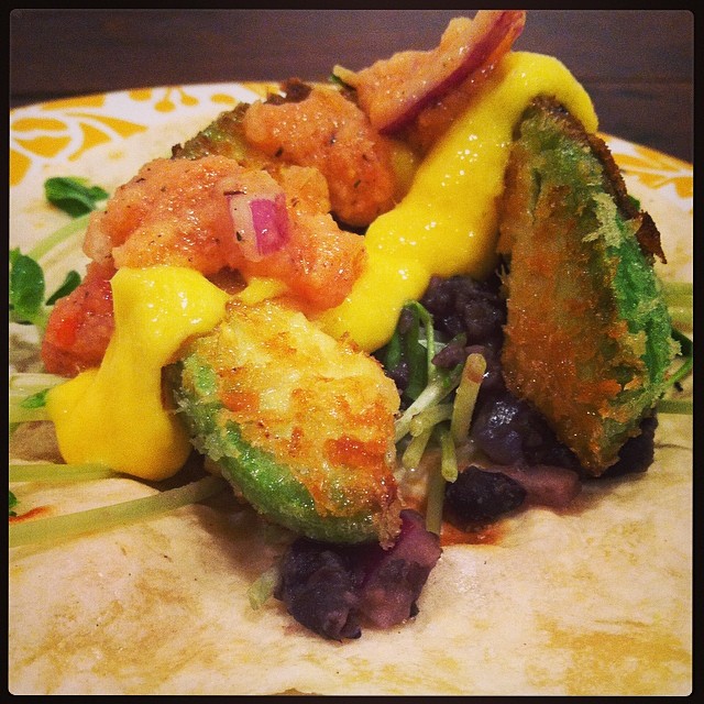 Fried Avocado Tacos