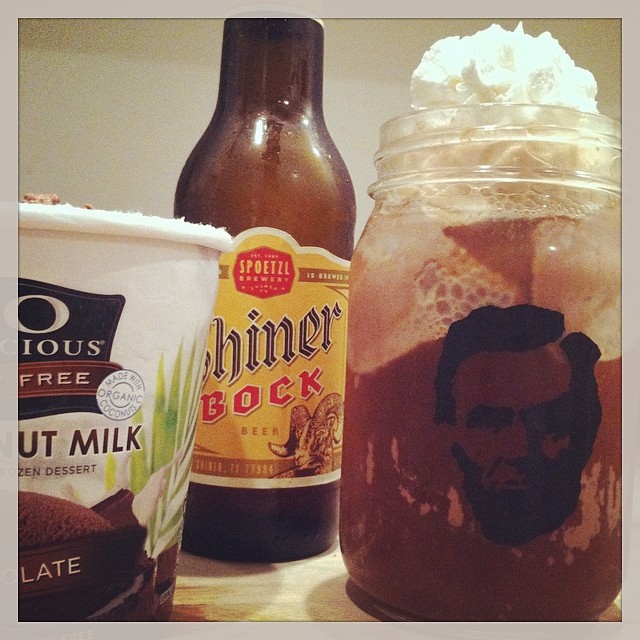 Vegan Beer Float!