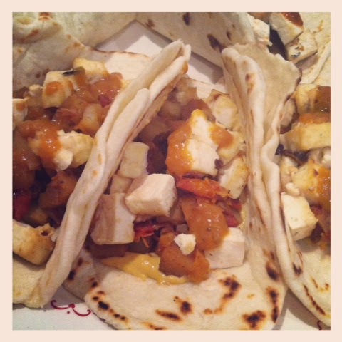 Sun Dried Tomato Hash With Miso Broiled Tofu