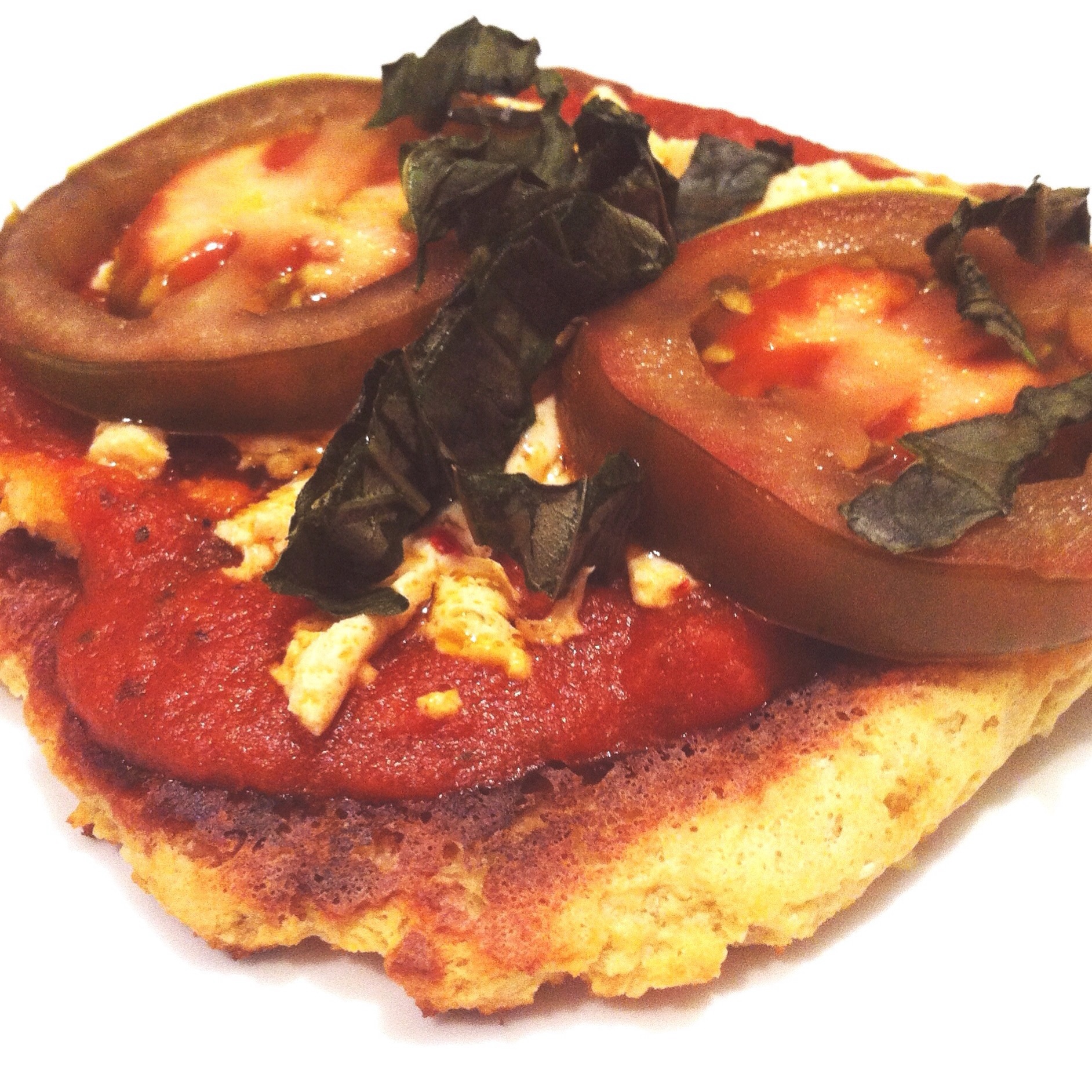 Vegan Cauliflower Tart With Tomato and Basil