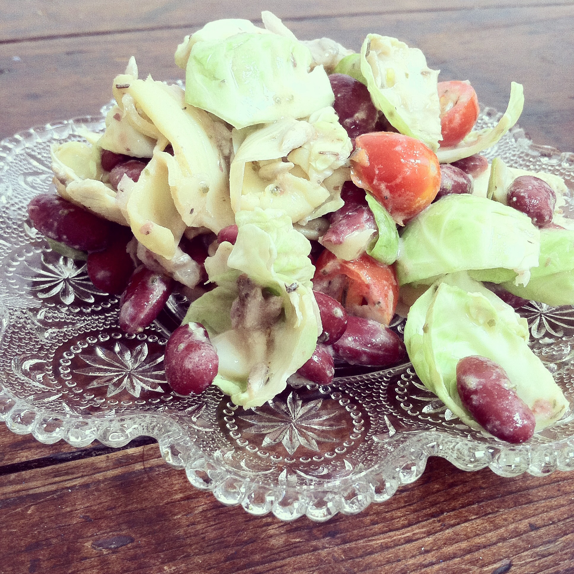 Brussel Sprout and Artichoke Salads