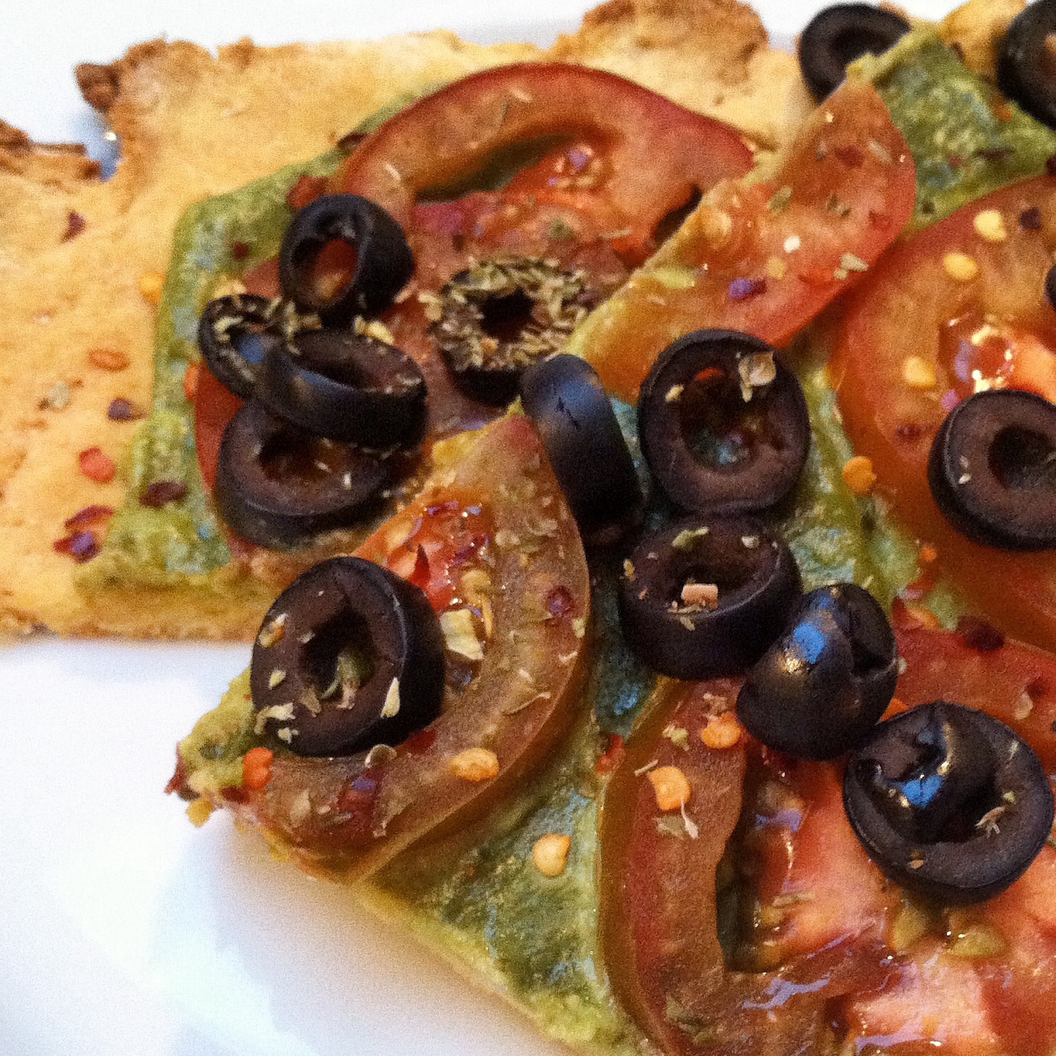 Gluten Free Vegan Pesto Pizza