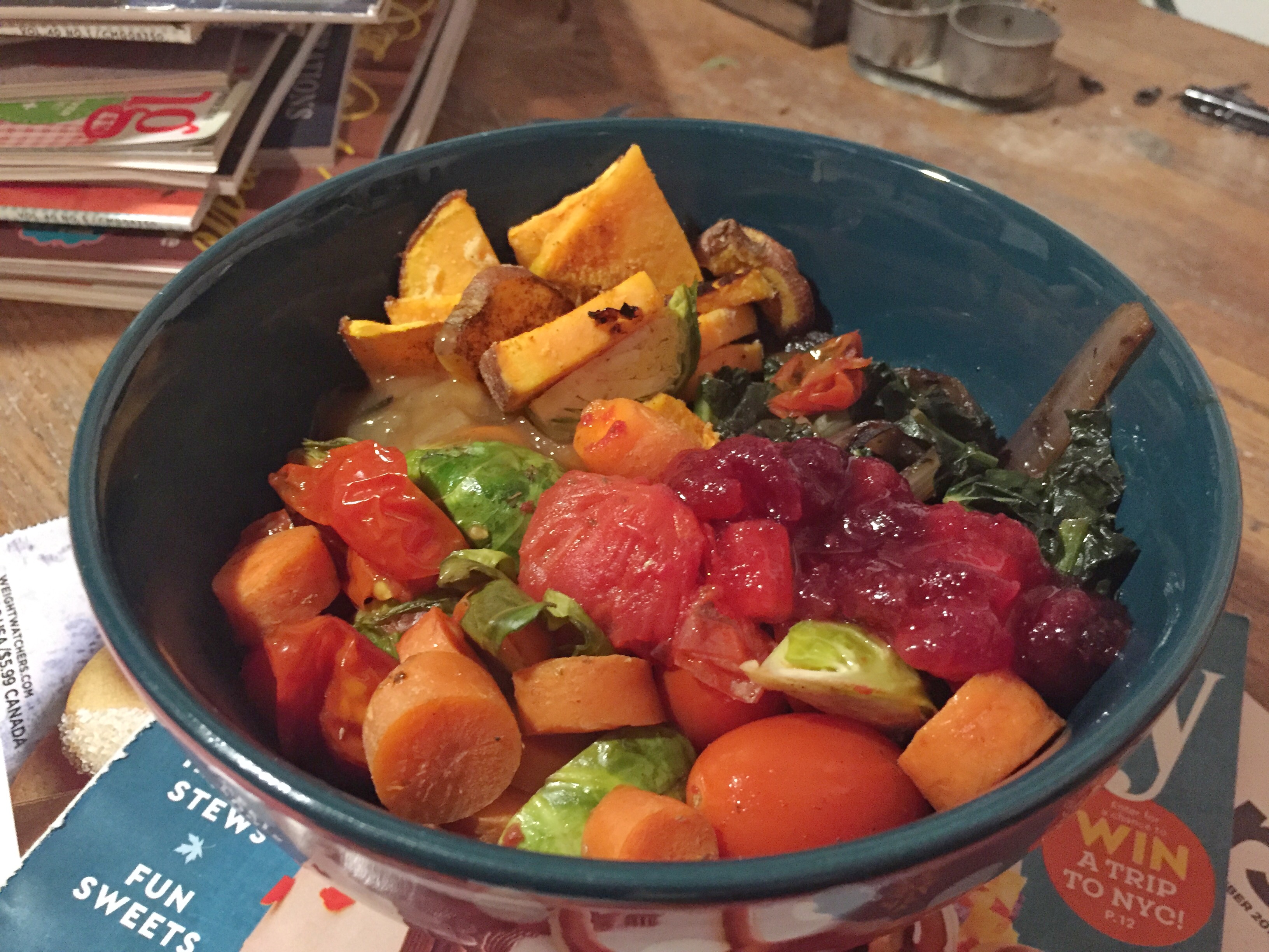 Gluten Free Thanksgiving Veggie Bowl