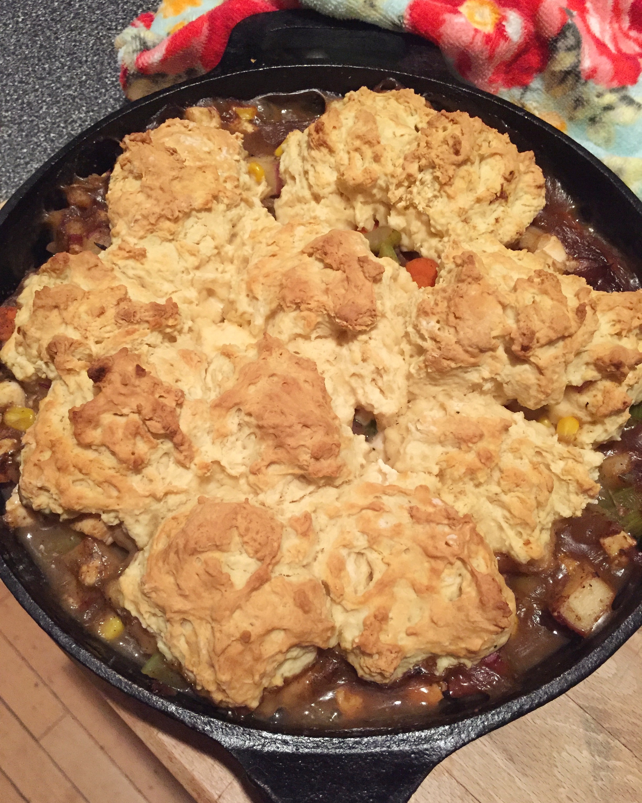 Drop Biscuit Skillet Pot Pie