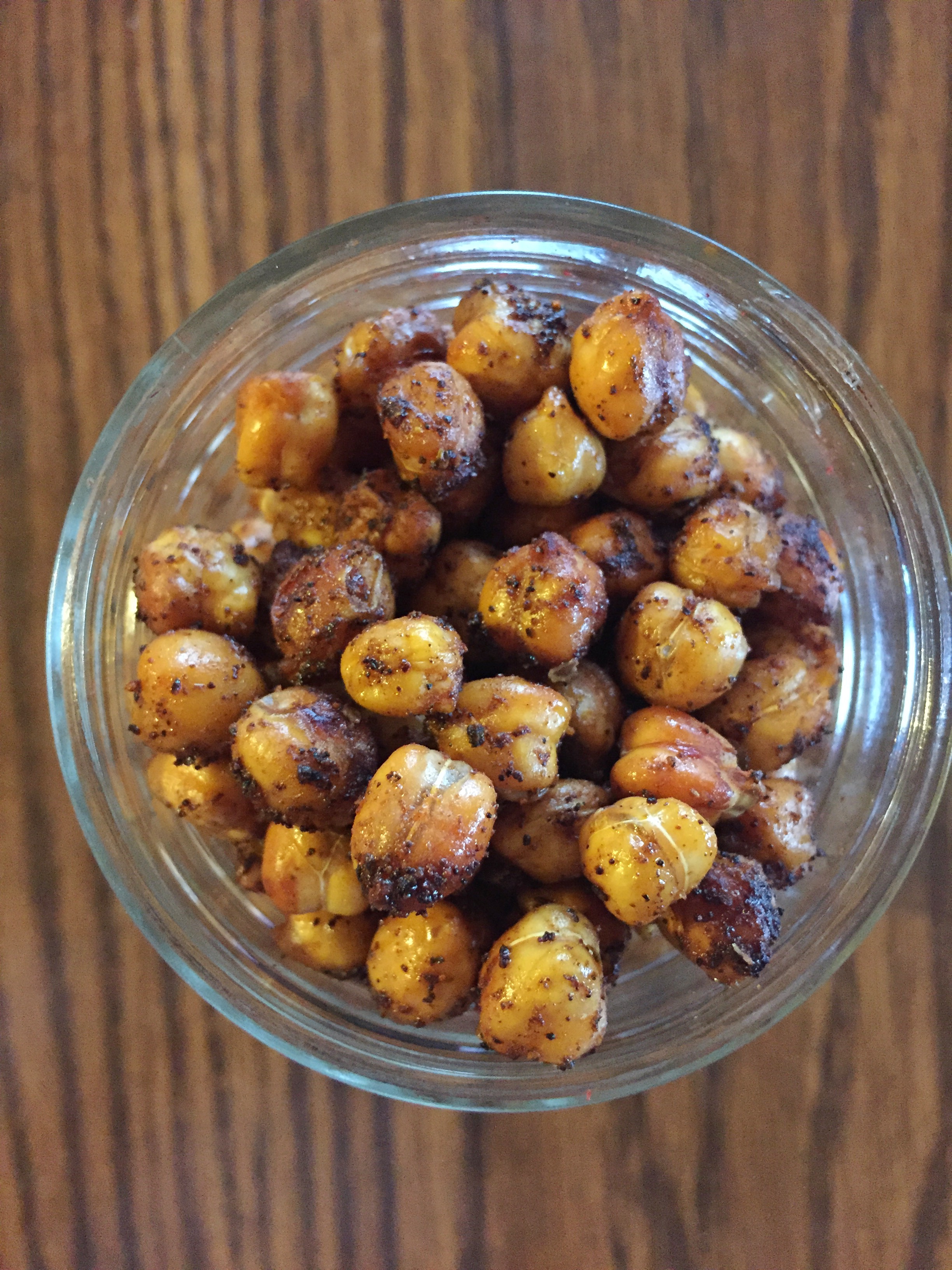 Coffee Chili Roasted Chickpeas